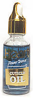 Масло для кутикул HEART, 30мл Vanilla (Синее) с цветами