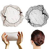 Сіточка для формування зачіски бежевого кольору, фото 6