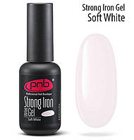 Гель для наращивания PNB Strong Iron Gel 8 мл., нежно-белый Soft White