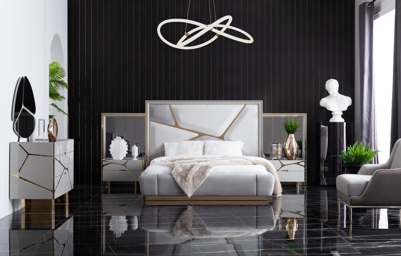 Ліжко з тумбочками в стилі люкс Сільвія