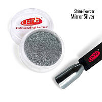 Втирка-блеск для дизайна PNB Зеркальное Серебро Shine Powder Mirror Silver 0.5 г