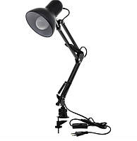 Лампа для освітлення DESK LAMP з регулюванням висоти із кріпленням до столу, колір: чорний