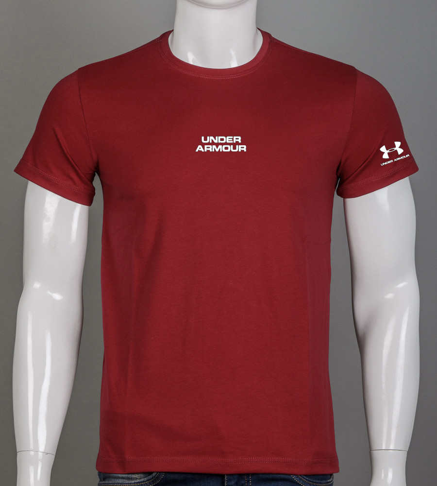 Футболка чоловіча Under Armour 2324м (Уп.4шт M-XXL), Бордовий