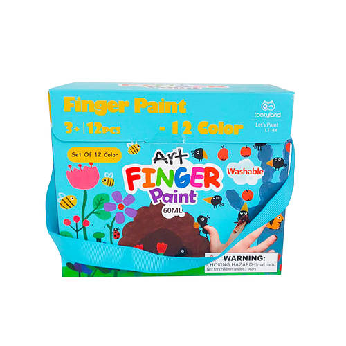 Пальчиковые краски Tookyland 12 цветов для детей от 2 лет (ID ...