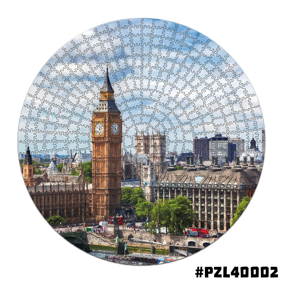 Дерев'яний Пазл Біг Бен, фото 1