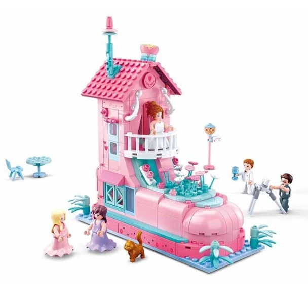 Конструктор "SLUBAN" Весілля, будинок, 398 дет., в кор. 42,5*33,5*7 см (12 шт.), фото 1