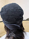 Чорний жіночий натуральний перука на пов'язці хвилясте волосся, фото 9