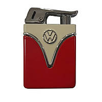 Зажигалка газовая пьезо Licences VW Metal Lighter Tank Жёлто-красная (40610129YERED)