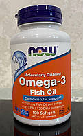 Рыбий жир Omega 3 - 100 капсул - Now Foods ( Омега 3 Нау Фудс США )