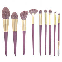Набор кисточек для макияжа ANbeauty (9 шт.) Фиолетовые (AN0103038)