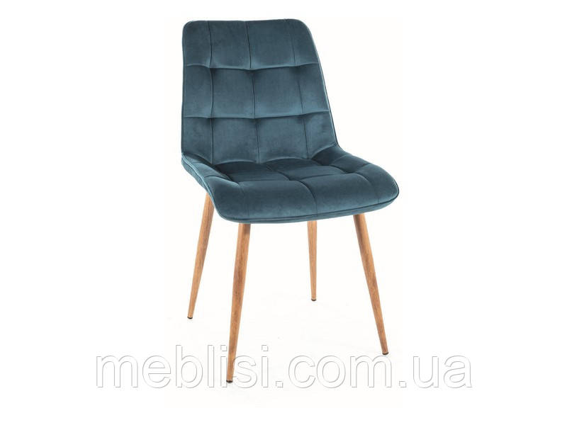 Стілець бірюзовий CHIC D VELVET BL.85 (Польща Signal)