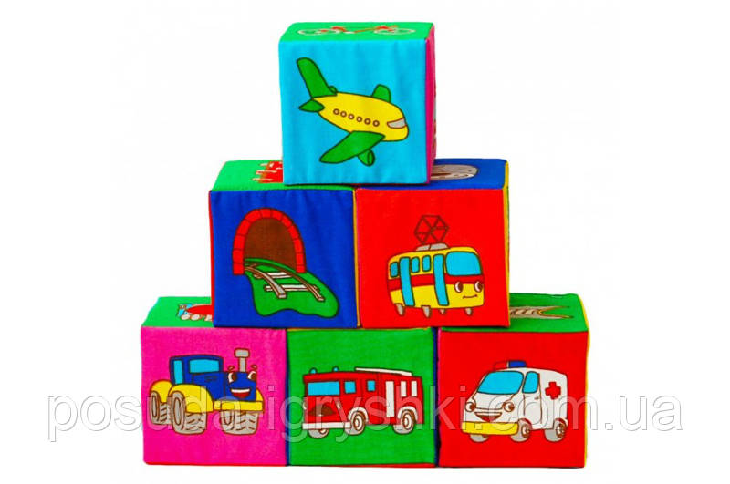 Іграшка м’яконабивна "Набір кубиків" МС 090601-12, фото 1