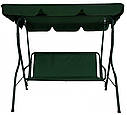 Гойдалка садова Bonro Relax зелена 3-х місна, фото 2