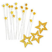 Набір цукрових прикрас "Зірковий набір золотий" (Slado)