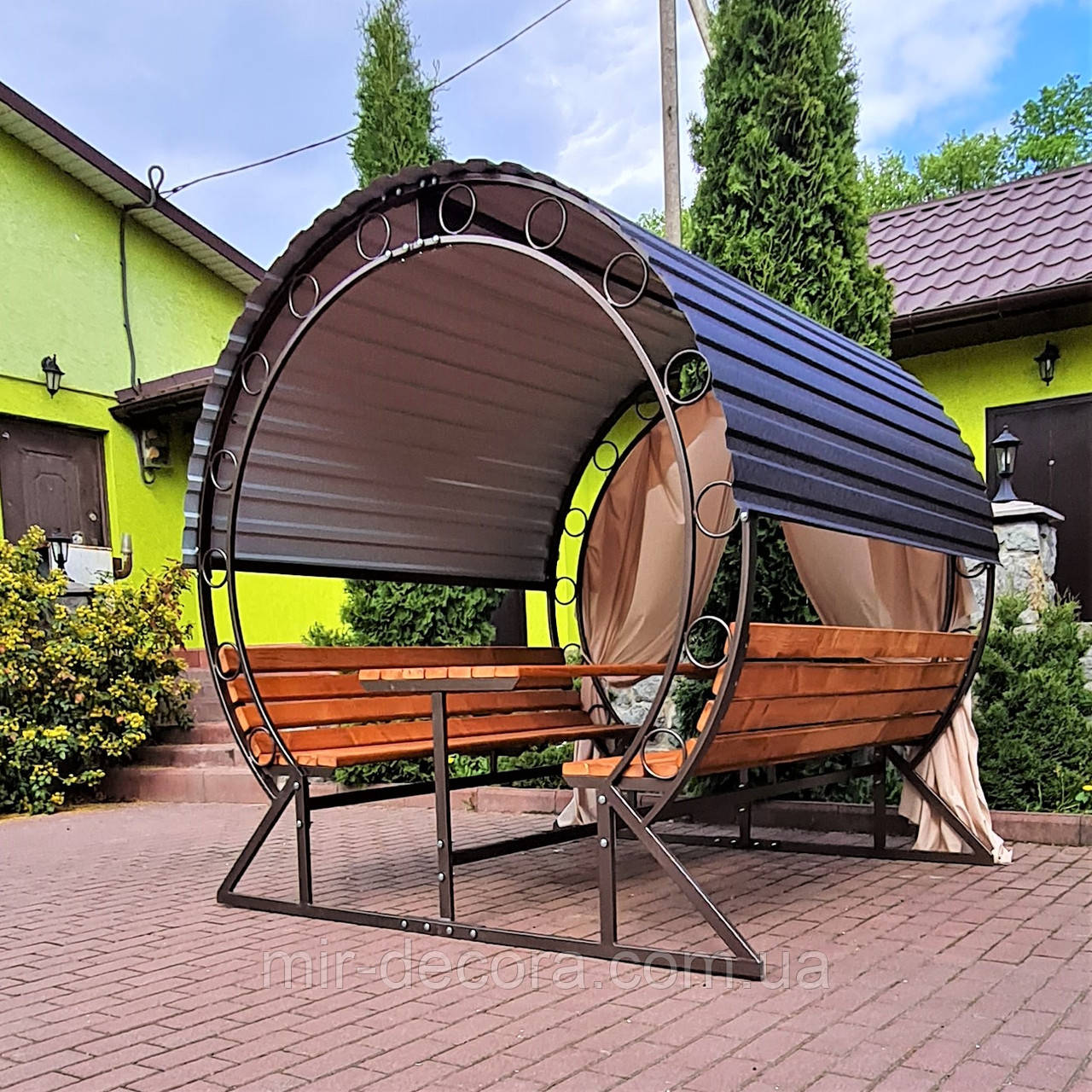 Бесідка літня альтанка для дачі вуличні меблі кована альтанка розбірна альтанка "Мрія"