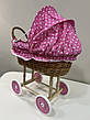 Іграшкова дитяча коляска з лози, фото 8