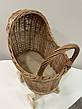 Іграшкова дитяча коляска з лози, фото 9