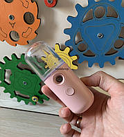 Портативний кишеньковий зволожувач освіжувач небулайзер рожевий  для шкіри обличчя та тіла Nano Mist 30 ml