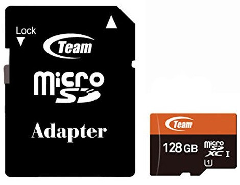 MicroSDXC 128GB UHS-I Team Class 10 + SD adapter (TUSDX128GUHS03)
