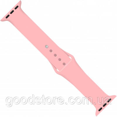 Ремінець для смарт-годинника Intaleo Silicone для Apple Watch 38/40 mm pink (1283126494338)