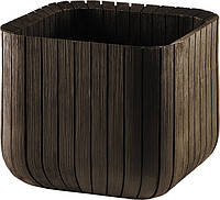 Горшок для цветов (кашпо) Keter Cube Planter L (17201220) Коричневый