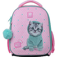 Рюкзак школьный для девочки каркасный Kite Education Studio Pets SP22-555S-1