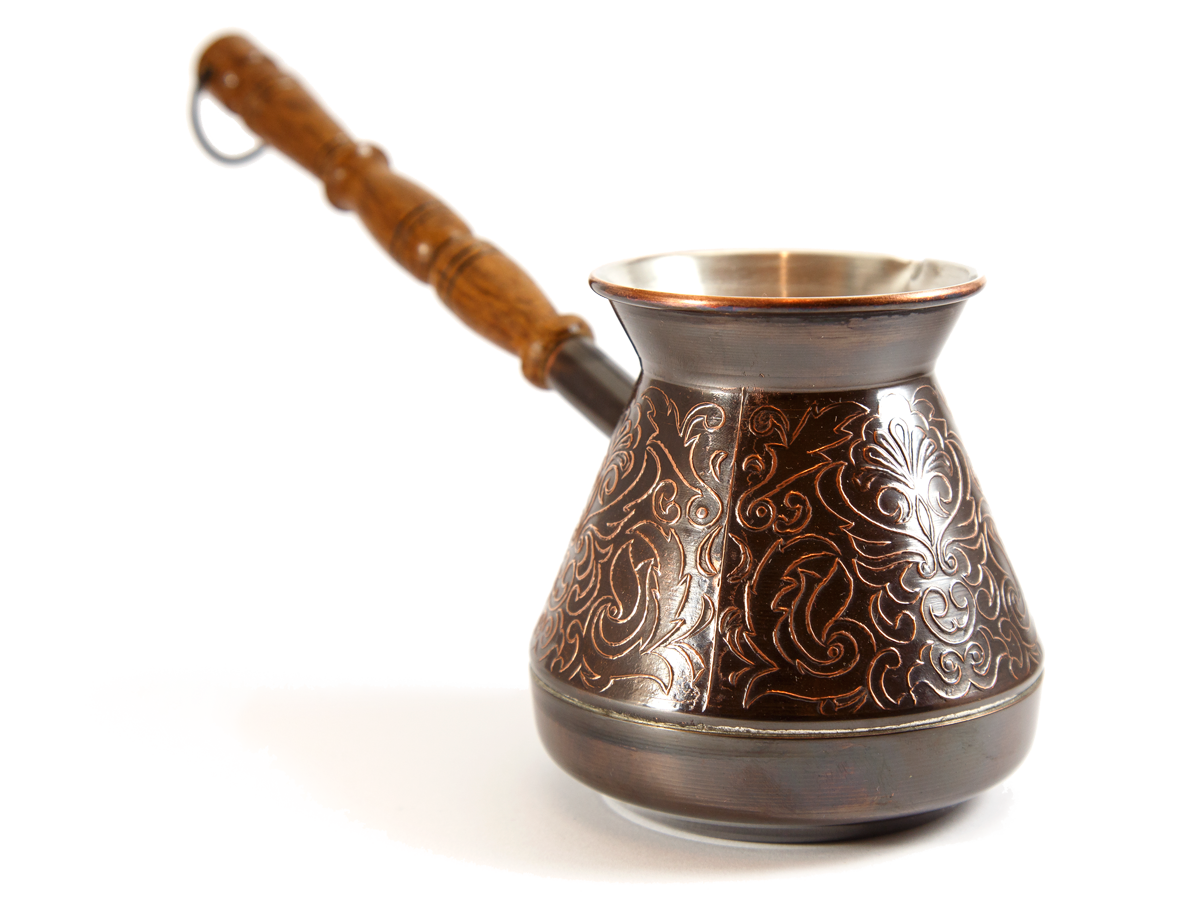 Турка для кофе медная с узором 300 Лотос (ID#1843339673), цена: 510 ...