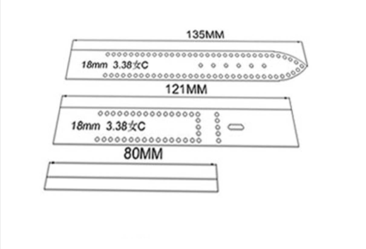 Лекало — шаблон для виготовлення ремінця для годинника 18 мм, фото 2