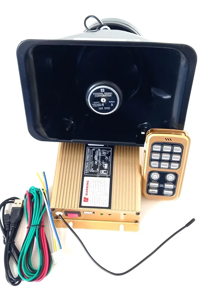 Спецсигнал Федерал Signal Q7 Дзвоник Крякалка 200W з пультом