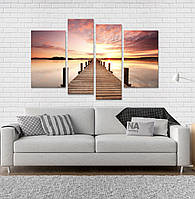 Модульна картина Poster-land Міст Природа Art-1444 PR, код: 6502135
