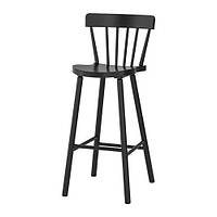 ИКЕА Барный стул со спинкой NORRARYD НОРРАРИД, 003.977.36, черный