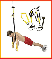 Тренировочные петли TRX для кроссфита эспандер,трх тренажер для фитнеса и турника, резинки для йоги желтые mnb