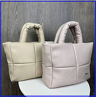 Женская дутая сумочка на плечо в стиле Зара, качественная классическая мягкая сумка для девушек Zara