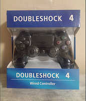 Джойстик проводной Doubleshock4 по типу Sony для ПК/PS4,проводной геймпад манипулятор с вибрацией Черный mnb