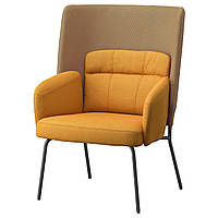 ИКЕА Кресло с высокой спинкой BINGSTA, 404.556.54, Виссл темно-желтый