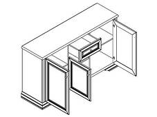 Комод Вайт 3d1s  931х1600х443мм Гербор, фото 2