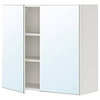 ИКЕА Шкаф с зеркальной дверцой ENHET, 893.237.04, белый
