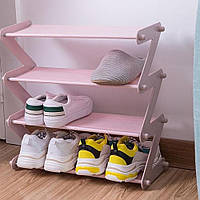 Полка для обуви органайзер компактный стойка складная Shoe Rack YH 8802 хранение вещей и обуви 4 полки. IZ-760