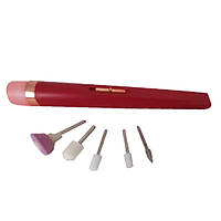 Фрезер для маникюра и педикюра Flawless Salon Nails красный / Фреза для снятия XC-246 гель лака (WS)