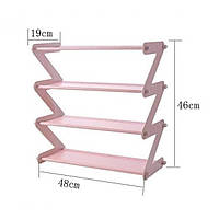 Полка для обуви органайзер компактный стойка складная Shoe Rack YH 8802 хранение вещей и обуви 4 полки. IZ-760