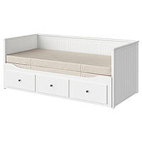 ІКЕА Кушетка з 3 висувними ящиками HEMNES ХЕМНЕС, 393.909.46, 2 матраци