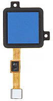 Шлейф ZTE Blade A51 со сканером отпечатка пальца синего цвета