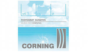 Мінеральна фотохромна лінза із заготівок CORNING, Франція. Grey Ind. 1,523 Ø70-65 (±0,0 / ±2,0)