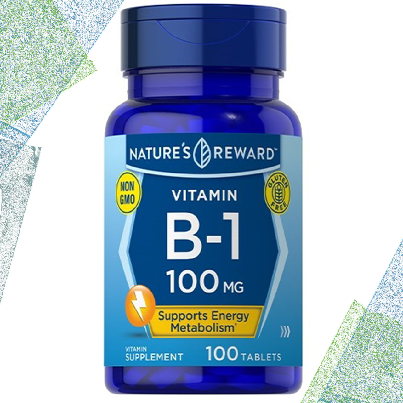 Вітамін B-1 Nature's Reward Vitamin B-1 100 мг 100 таблеток, фото 1
