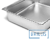 Гастроємність Brillis н/ж сталь GN 2/1-150 мм (650x530x150мм), фото 2