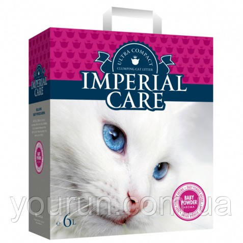 Імперіал (IMPERIAL CARE) з BABY POWDER ультра-комкующийся наповнювач в котячий туалет 10кг