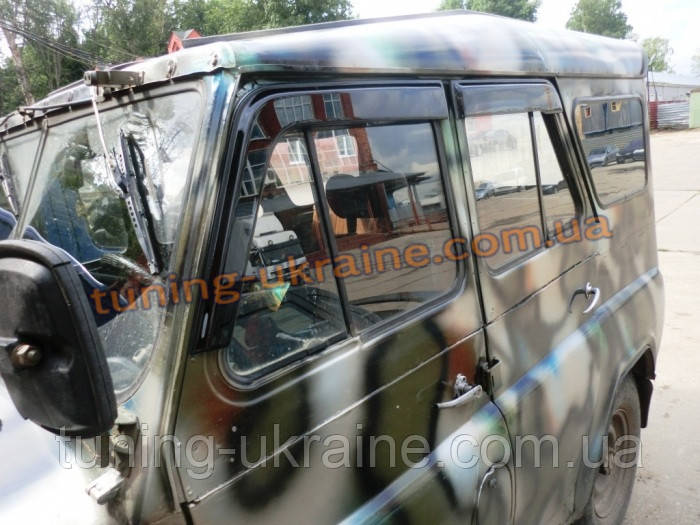 Дефлектори бокових вікон (вітровики) ANV на УАЗ 469