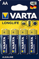 Батарейка Varta Longlife 4 штуки AA (AA Alkaline Bli 4)