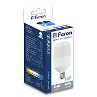 Светодиодная лампа высокомощная Feron LB-65 40W E27-Е40 6400K 3500Lm для общего освещения