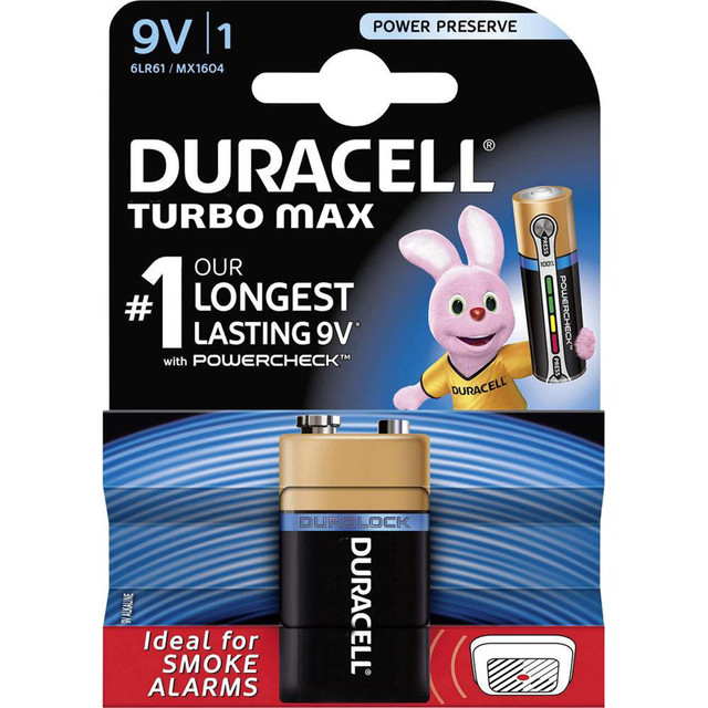 Батарейка Duracell turbomax 9v / mn160484n1*10 (крона) 1 штука (118232)